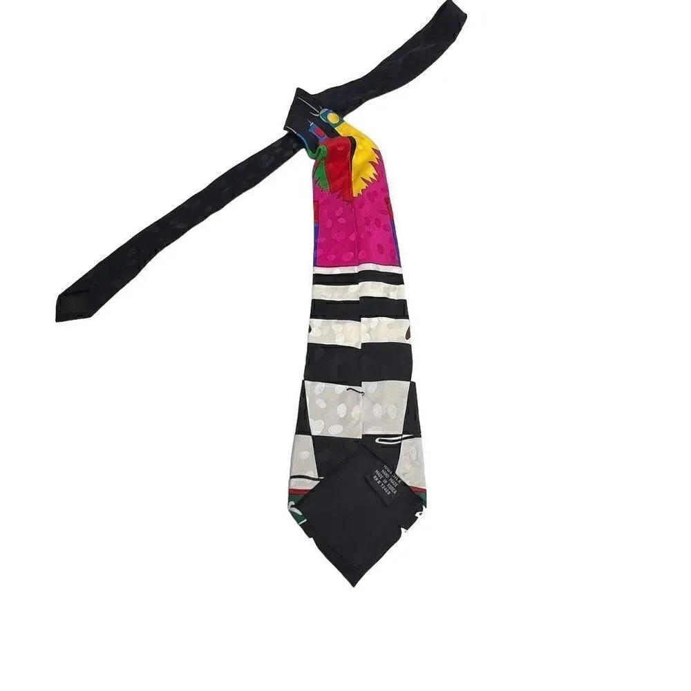 Vintage Looney Tunes silk tie “rappin tunes” 1993